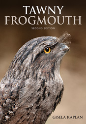 Cover featuring a profile photograph of an alert Tawny Frogmouth with orange eye prominent. Cover featuring a profile photograph of an alert Tawny Frogmouth with orange eye prominent.