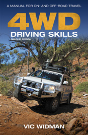 Cover of 4WD Driving Skills, featuring a photo of a white four-wheel drive vehicle maneuvering over rugged terrain Cover of 4WD Driving Skills, featuring a photo of a white four-wheel drive vehicle maneuvering over rugged terrain